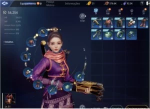 CONTA SERVIDOR NOVO SA92,BESTEIRA,LV 50,53k POWER,PET EPIC - MIR4