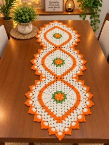 Trilho de Mesa Folha - Artesanato e Personalizados