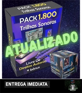Trilhas Sonoras 1800 Livre De Direitos Autorais-atualizado - Outros