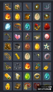 Vendo itens avaliados 700mk exos, dofus.