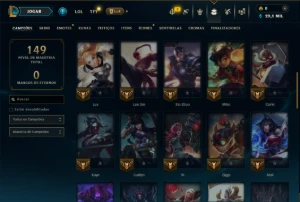 Diamante 2 com 50 Champs e 5 Skins - League of Legends LOL