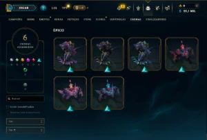 Diamante 2 com 50 Champs e 5 Skins - League of Legends LOL