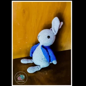 papai coelho popsom amigurumi - Artesanato e Personalizados
