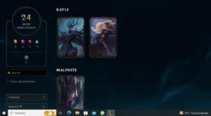 Conta M7 de Kayle com Kayle Juíza e Riot - League of Legends LOL