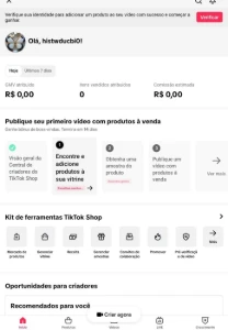 Conta Do Tiktok Com Shop Ativo +3,2K Seguidores - Redes Sociais