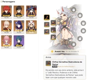 CONTA GENSHIN AR58 11 PERSONAGENS 5⭐5 ARMAS⭐ - Genshin Impact