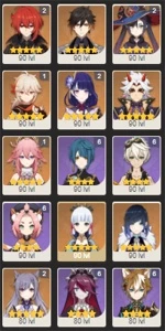 CONTA GENSHIN AR58 11 PERSONAGENS 5⭐5 ARMAS⭐ - Genshin Impact