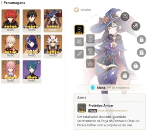CONTA GENSHIN AR58 11 PERSONAGENS 5⭐5 ARMAS⭐ - Genshin Impact