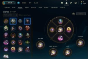 Conta League of Legends / Platina 1 Decay do Mestre LOL