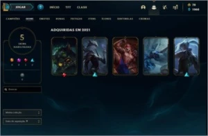 Conta League of Legends / Platina 1 Decay do Mestre LOL