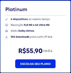 Max - Plano Platinum 30D - Assinaturas e Premium