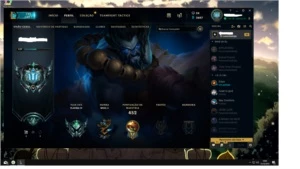 Conta de League of Legends, Platina 4 com todos os champions LOL