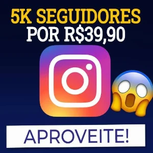 Contas de 5K de seguidores no Instagram - Redes Sociais