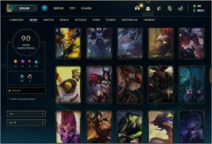 Conta prata 4 com 90 skins e 111 champs - League of Legends LOL