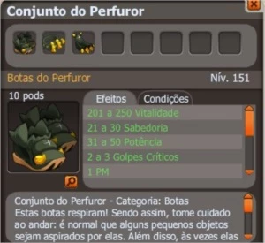 Conjunto Perfuror Full/Over Spiritia - Entrega imediata - Dofus