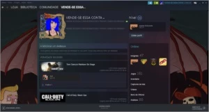 conta steam level 56 com 160 jogos