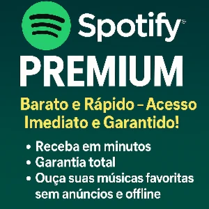 Spotify Premium Barato e Rápido!! PROMOÇÃO RELÂMPAGO ⚡️