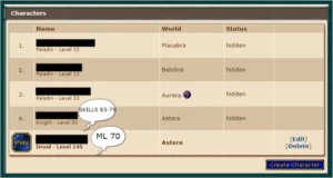 VENDO Acc Tibia Global - ED 145