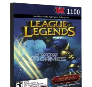 League Of Legends 1100 Riot Points Rp Cartão Lol Br Brasil
