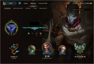 Conta LoL, Skins, Campeões, Plat 3, 200 + skins - League of Legends