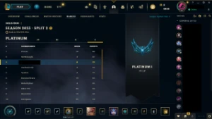 Conta Platina I Solo/Duo e 62 campeões, MMR DIAMANTE III - League of Legends LOL
