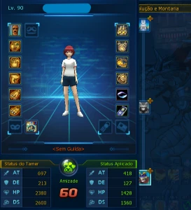 Conta com Susanoomon Shin 6/6 134.44% e outros - LADMO OMEGA - Digimon Masters Online