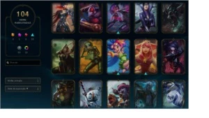 CONTA LOL MESTRE TODOS OS CHAMPIONS 100 SKINS - League of Legends