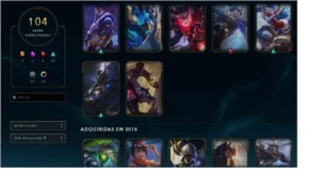 CONTA LOL MESTRE TODOS OS CHAMPIONS 100 SKINS - League of Legends