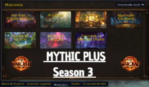 Rush Mitica + / Pedra-chave - Season 3 WoW The War Within - Blizzard