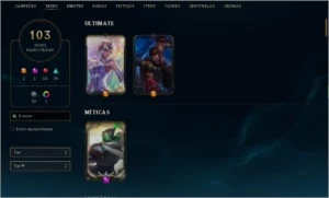 Conta LV 200 Prata II, 116 champs, 108 skins(10 lend, 2 ult) - League of Legends LOL