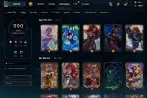 VENDO CONTA DE LOL 990 skins - League of Legends