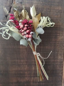 Mini buque Desidratado - Marsala (25cm) - Artesanato e Personalizados