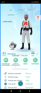 Lvl 41 Quase 2M De Dust, Lendários, Shinys, 100%, Shundos - Pokemon GO