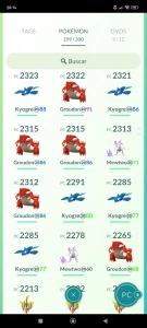 Lvl 41 Quase 2M De Dust, Lendários, Shinys, 100%, Shundos - Pokemon GO