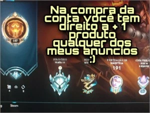 Conta com 1 ultimate 1 mística 3 lendárias !+ 1 brinde! - League of Legends LOL