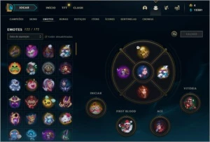 Conta de lol com mais de 600 skins - League of Legends