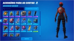 Conta Fortnite com bastante skins