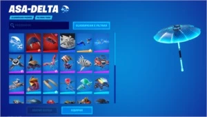 Conta Fortnite com bastante skins