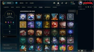 Conta Platina II com 199 skins - League of Legends LOL