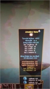 Armadura Verus as +25 runa HP e AGI - Outros