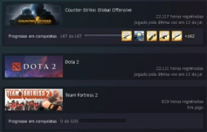 CS:GO CONTA PRIME COM 22000 MIL HORAS - Counter Strike