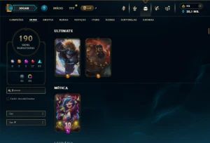 Prata 3 com TODOS os champs e 190 Skins ( ADC / MID ) - League of Legends LOL