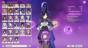 Conta Genshin Impact | Baizhu + Yelan + Clorinde