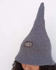 Chapéu de bruxa cinza básico - Artesanato e Personalizados
