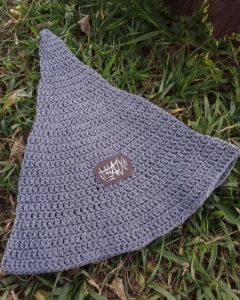 Chapéu de bruxa cinza básico - Artesanato e Personalizados