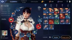 Conta Mir4 Dupla Classe (Lanceiro/Mago) lvl 87 121k PP