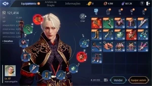 Conta Mir4 Dupla Classe (Lanceiro/Mago) lvl 87 121k PP