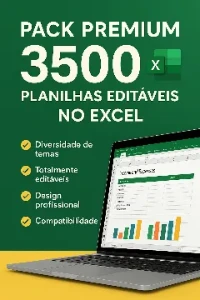 Pack Premium 3500 Planilhas Editáveis No Excel - Outros