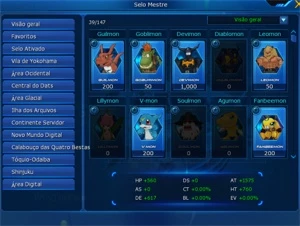 Conta Ladmo serv Omegamon - Digimon Masters Online