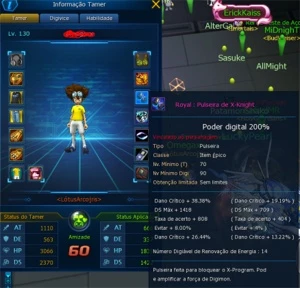 Conta Ladmo serv Omegamon - Digimon Masters Online